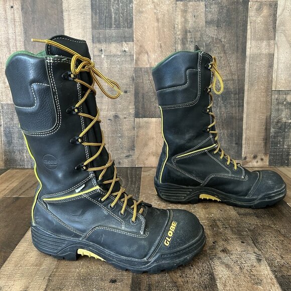 Globe Firefighter Boots Safety Toe Crosstech Turnout Lace Up Vibram Mens 12.5 W main image 7